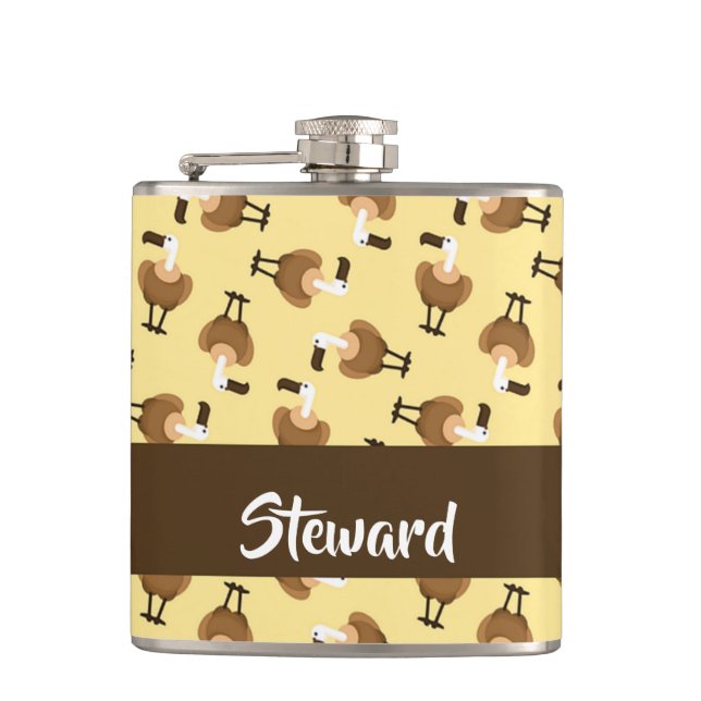 Cantil Padrão de pássaros-urubu-do-grifo-castanho (Frente)