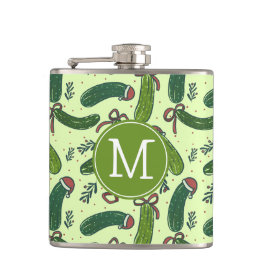 Cantil Padrão De Picles De Natal Festivo Quirky