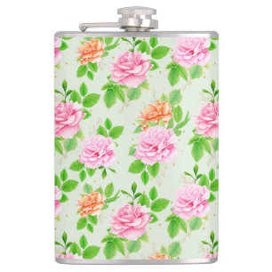 Cantil Padrão de Rosas Cor-de-Rosa Floral