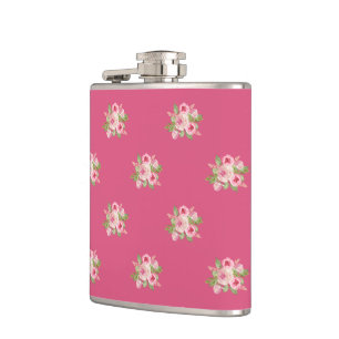 Cantil Padrão de Rosas Rosa Pintadas