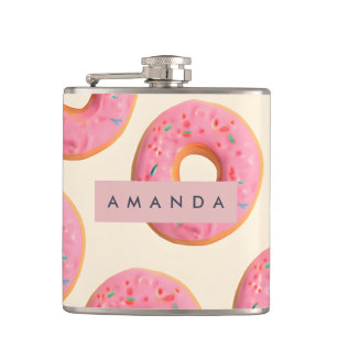 Cantil Padrão de Rosquinha do Fosco rosa personalizado