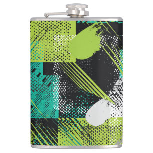 Cantil Padrão de stripes de pontos geométricos de abstrat