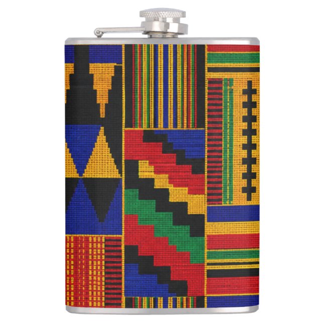 Cantil Padrão de Tecido Kente Estilo Africano (Frente)