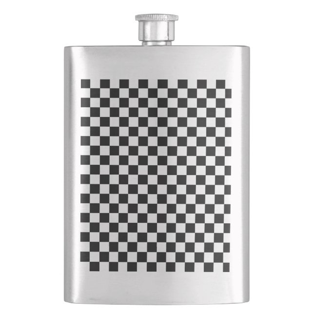 Cantil Padrão de xadrez preto e branco (Frente)