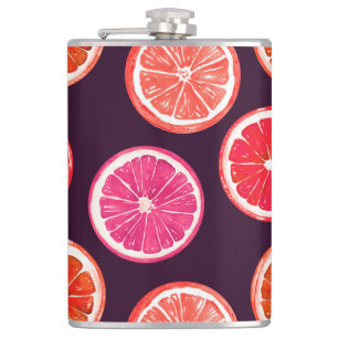 Cantil Padrão Escuro De Citros Pintados À Mão