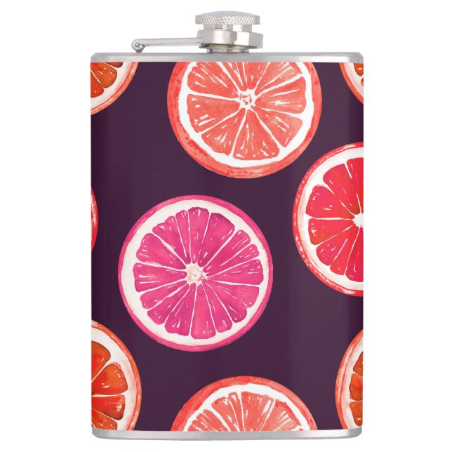 Cantil Padrão Escuro De Citros Pintados À Mão (Frente)