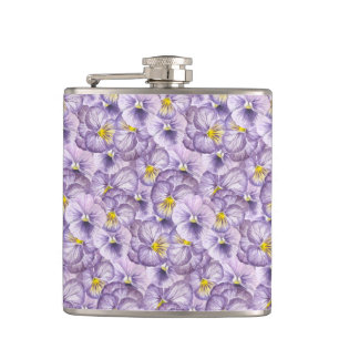 Cantil Padrão floral de aquarela com pânico violeta