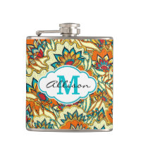 Padrão Floral de Queda Colorida Personalizado