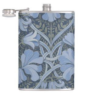 Cantil Padrão Floral em Aquarela Azul Elegante
