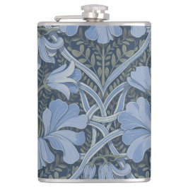 Cantil Padrão Floral em Aquarela Azul Elegante
