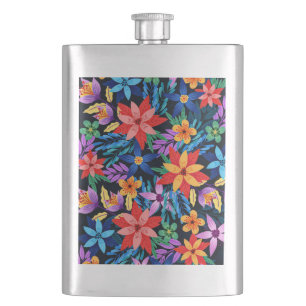 Cantil Padrão Floral Exótico Colorido-68578