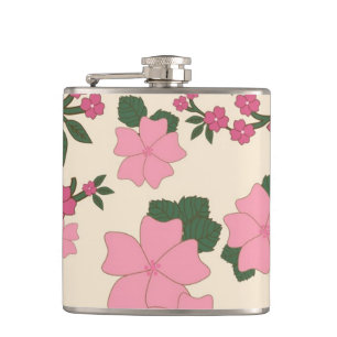 Cantil Padrão Floral Rosa Bonito