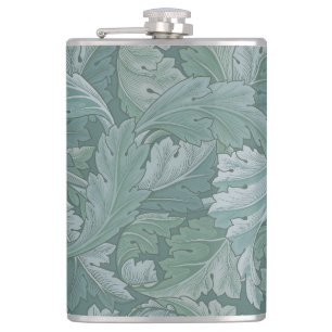 Cantil Padrão Folha de Acanto Azul Teal de William Morris