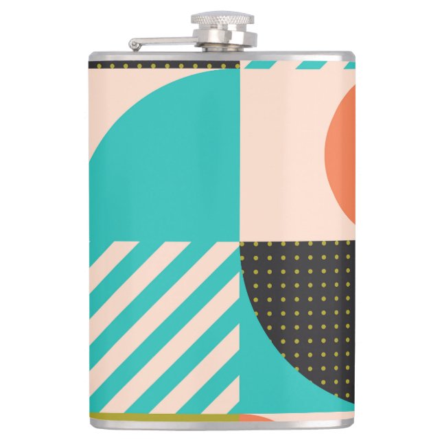 Cantil Padrão geométrico colorido, estilo escandinavo. (Frente)