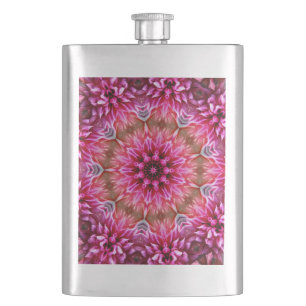 Cantil Padrão Geométrico de Flor Cor-de-Rosa Mandala - 67