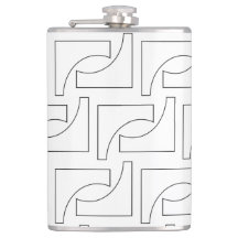 Padrão Geométrico de Tendência Elegante Preto e Br