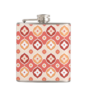 Cantil padrão geométrico do Ouro ikat