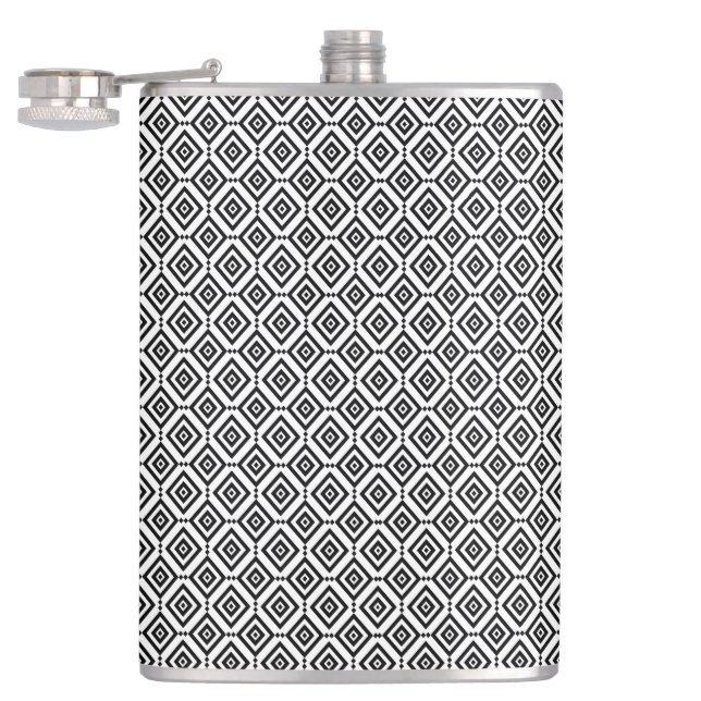 Cantil Padrão Geométrico Preto e Branco (Aberto)