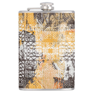 Cantil Padrão Geométrico Tribal de Boho