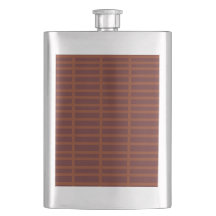 Padrão listrado de laranja vermelho Flask