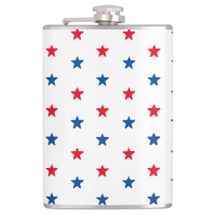 Cantil Padrão patriótico americano das estrelas brancas