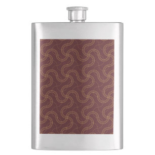Cantil Padrão Red Luxurious Wavy Stripes
