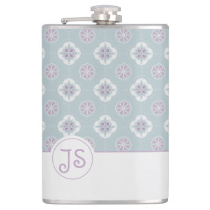 Cantil Padrão Simétrico de Lentilha Rosa em Lado na Sage