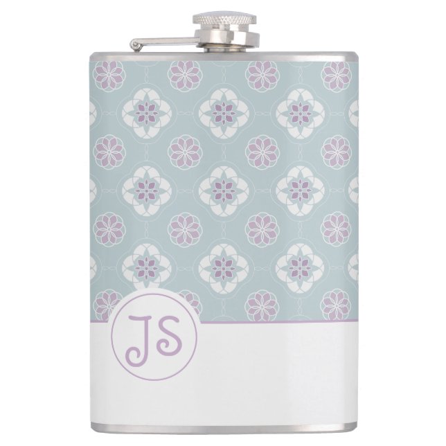 Cantil Padrão Simétrico de Lentilha Rosa em Lado na Sage (Frente)