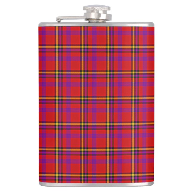 Cantil Padrão Verificado de Tartan Swahili Vermelho xadre (Frente)