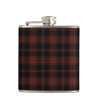 Cantil Padrão Vermelho Escuro, Xadrez Preta (Tartan)