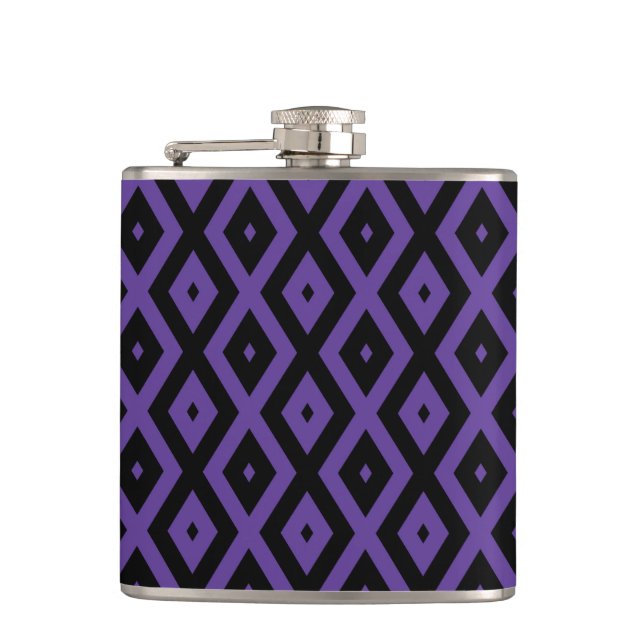 Cantil Padrão violeta e diamante preto (Frente)