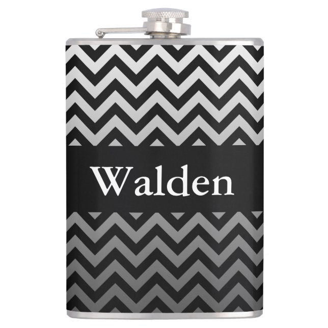 Cantil Padrão ZIGZAG - gradientes de cinza + seu backgr. (Frente)