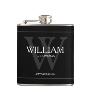 Cantil Padrinho de casamento Presente Moderno Monograma N