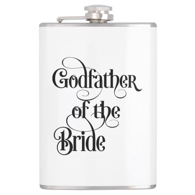 Cantil Padrinho do Bride Flask (Frente)