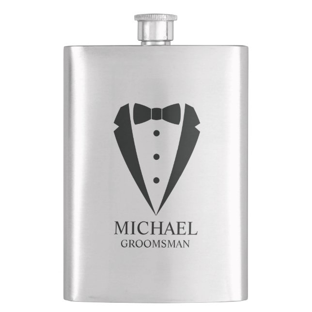 Cantil Padrinhos de casamento personalizados de terno de  (Frente)