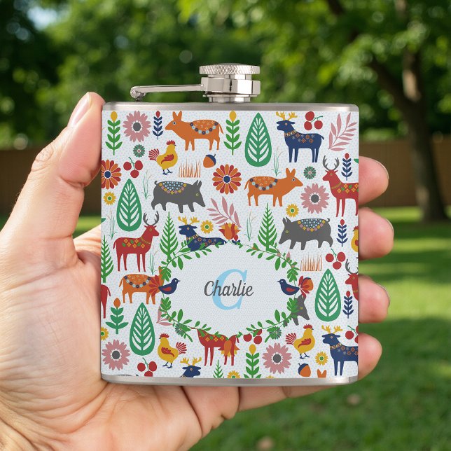 Cantil Padrões do Monograma de Arte Folicular Escandinávi (Criador carregado)