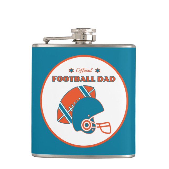 Cantil Pai de futebol amantes da colheita de laranja azul (Frente)