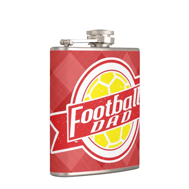Cantil Pai De Futebol Stainless Steel Hip Flask, Futebol (Direita)