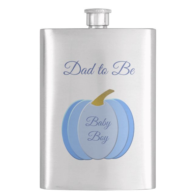 Cantil Pai personalizado de abóbora de bebezinho azul bon (Frente)