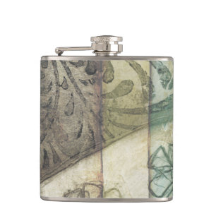 Cantil Painel de Jardim com Folhas, Flores e Grama