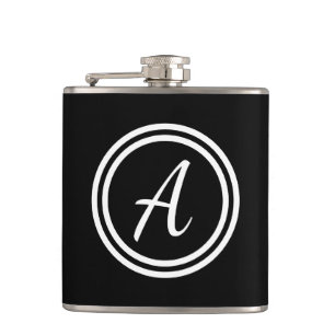 Cantil Painel Monograma Personalizado Preto e Branco