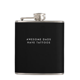 Cantil Pais Fantásticos Têm Tatuagens - Flask Preto