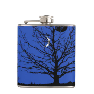 Cantil Paisagem lunar em Azul Cobalto e Preto