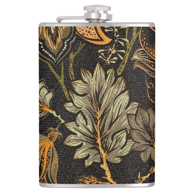 Cantil Paisley floral indiano, padrão étnico uniforme. (Frente)