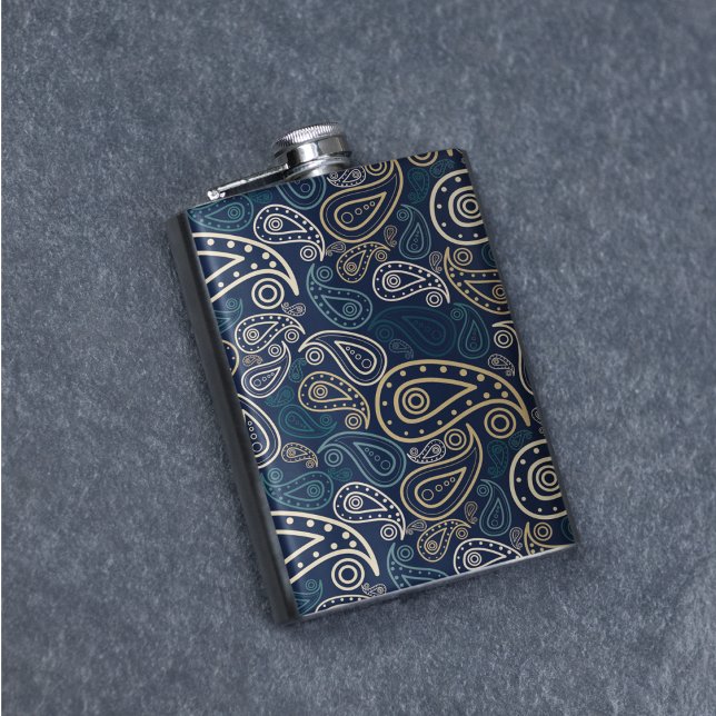 Cantil Paisley Pattern (paisley art flasks)