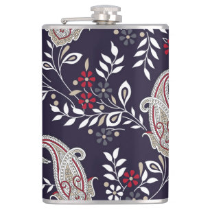 Cantil Paisley tradicional indiano, padrão perfeito.