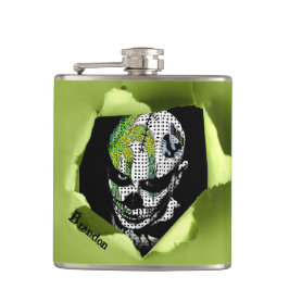 Cantil Palhaço Assombrado Mostrado através do Buraco Rasp