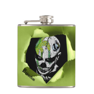 Cantil Palhaço Assombrado Mostrado através do Buraco Rasp