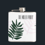 Cantil Palm Getaway - Flask Personalizável<br><div class="desc">Vamos tropical! O presente de festa de casamento ou de bolsa perfeito. Veja a suíte de festas "Palm Getaway" do cheio no compro MontgomeryFest.</div>