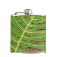 Palma do impressão de bloco no fundo de vime